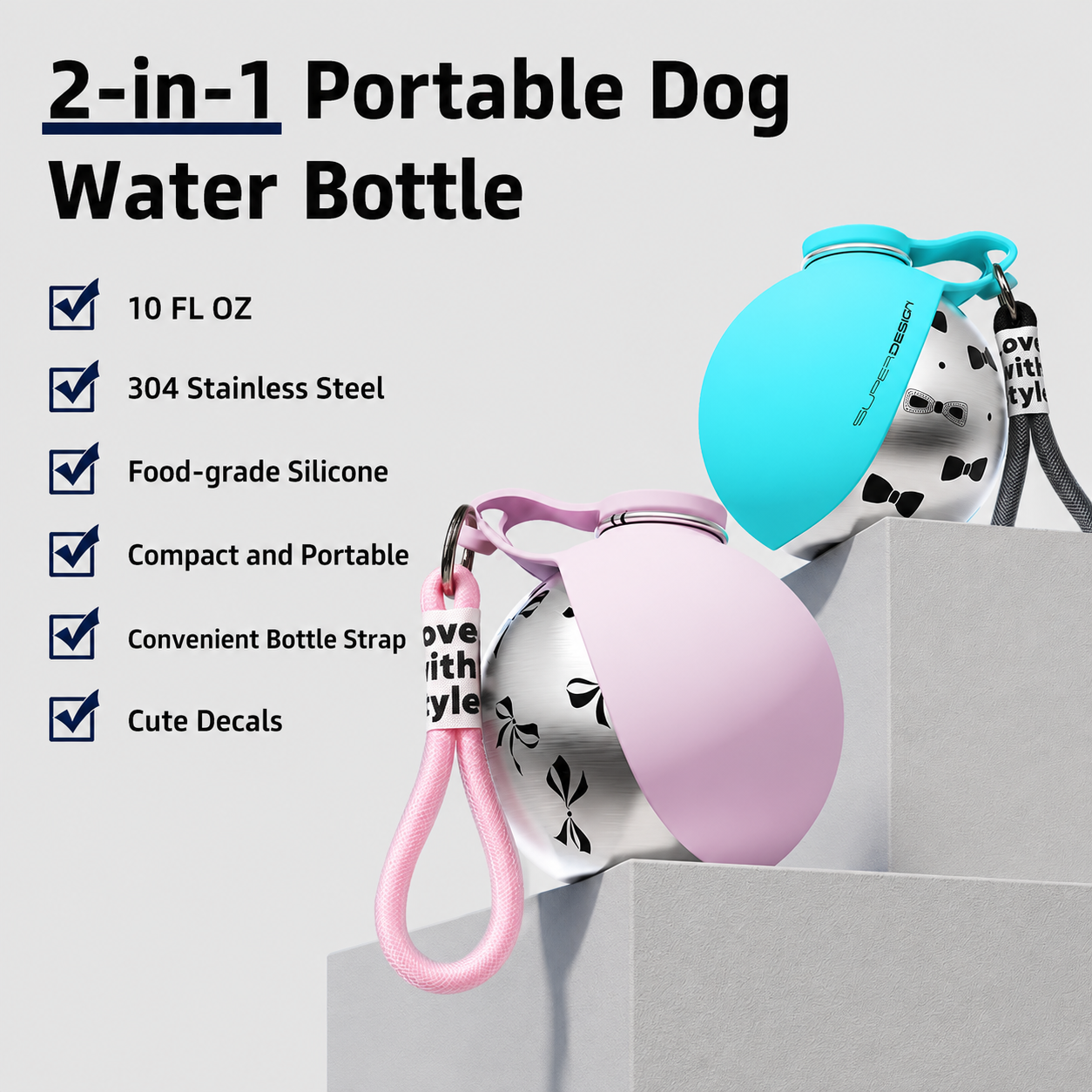 Furvielle™ PawFlow Dog Bottle